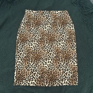 Cheetah Print high waisted pinup skirt